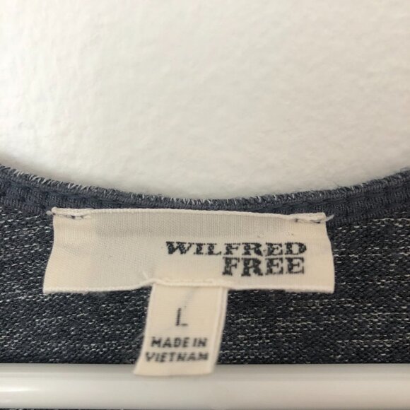 Aritzia Wilfred Free Womens Tank Top Burnette Trapeze Black Gray Size L 36" - Picture 2 of 5